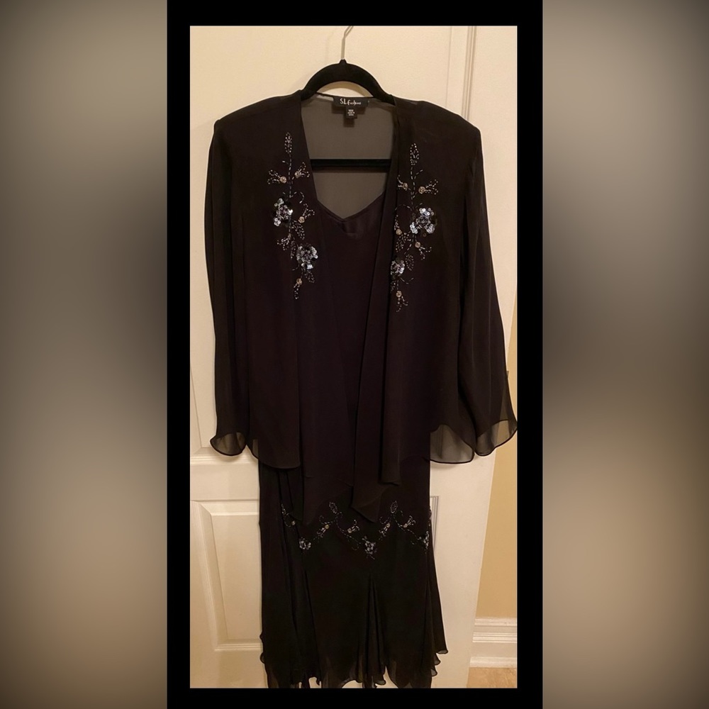 Long dress with sequence detail